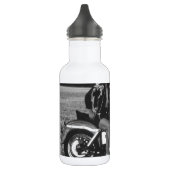 Motorfiets Pinup Meisje Waterfles (Links)