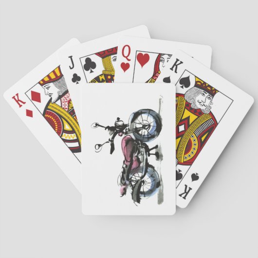 Motorfiets Pokerkaarten (Achterkant)