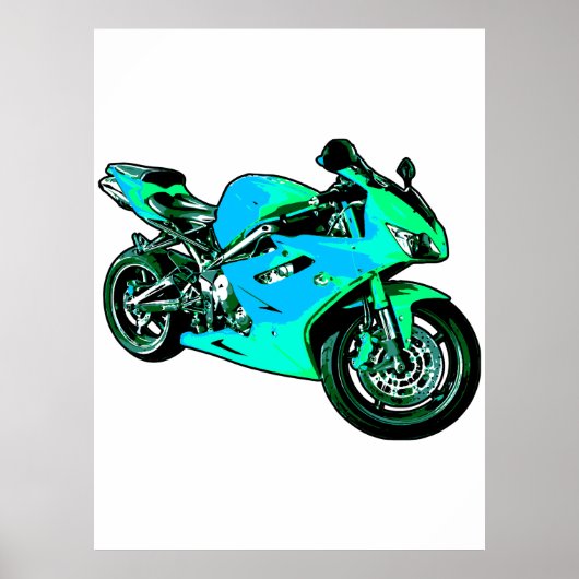 Motorfiets Poster (Voorkant)