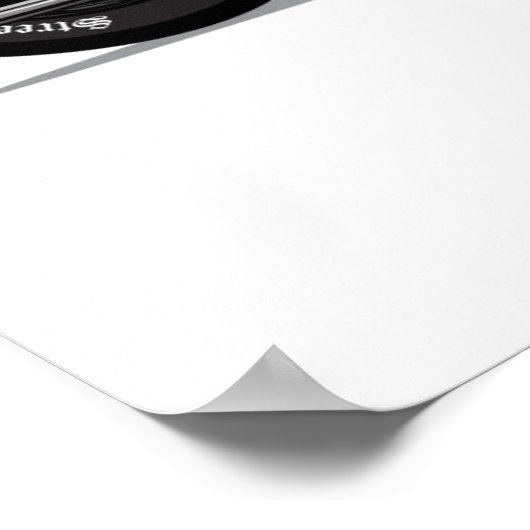  motorfiets poster (Hoek)