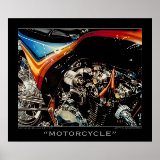 Motorfiets Poster (Voorkant)