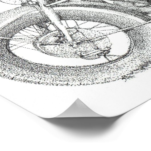 motorfiets poster (Hoek)