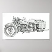 motorfiets poster (Voorkant)