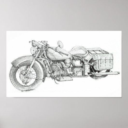 motorfiets poster (Voorkant)