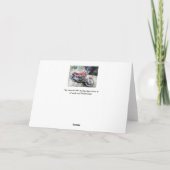 Motorfiets Power Biker Transport Gift Bedankkaart (Achterkant)