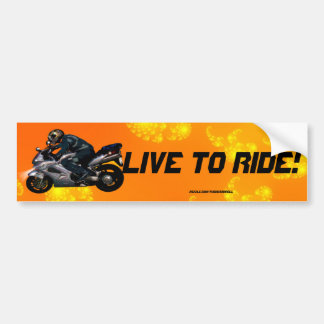 Motorfiets Power Biker Transport Gift Bumpersticker