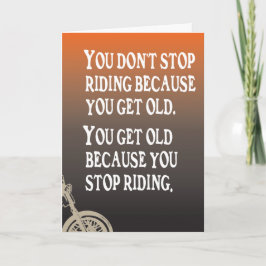 Motorfiets Quote Biker Verjaardag Kaart