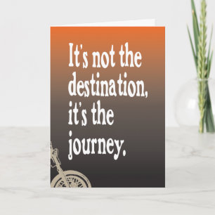 Motorfiets Quote Journey Verjaardag Kaart