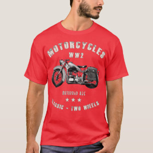 Motorfiets R35 Retro Vintage Motorfiets WW2 T-shirt