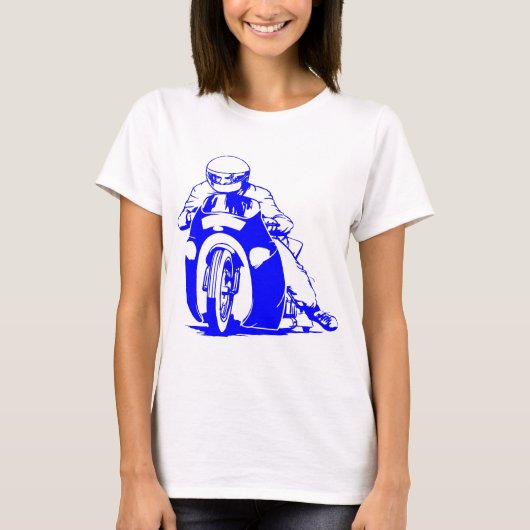 Motorfiets racen slepen t-shirt (Voorkant)