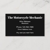 Motorfiets Reparatie Mechanic Bold Two Side Visitekaartje (Achterkant)