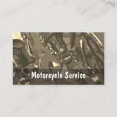 Motorfiets reparatie monteur visitekaartje (Voorkant)