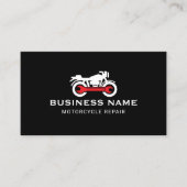 Motorfiets Reparatie Onderhoud Service Professiona Visitekaartje (Voorkant)