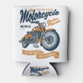 Motorfiets Retro Power Blikjeskoeler (Voorkant)