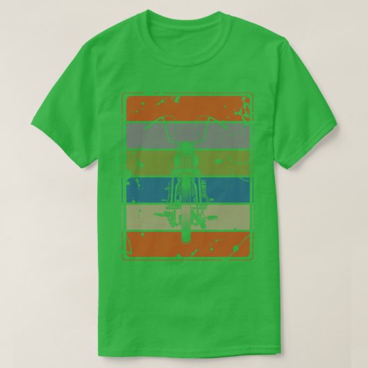 motorfiets Retro T-shirt (Design voorkant)