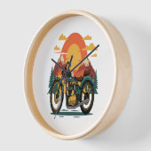 Motorfiets Retro Zonsondergang (Hoek)