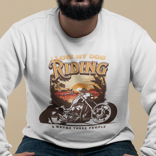 Motorfiets Rijden Hond Papa Avontuur Trui