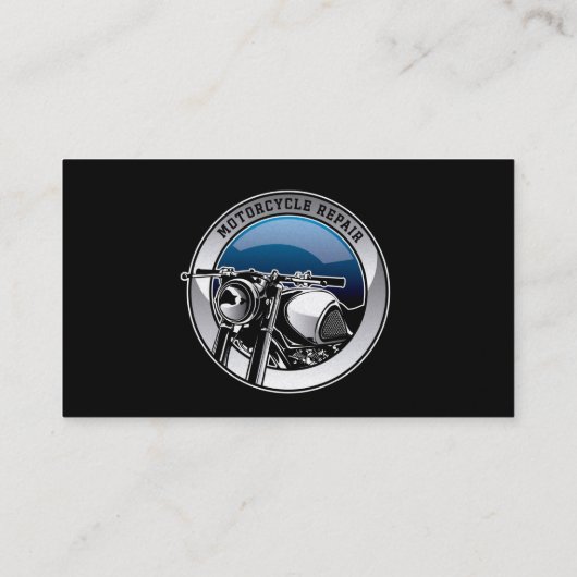 Motorfiets rijschool lessen visitekaartje (Achterkant)