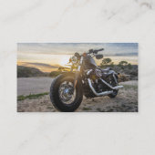 Motorfiets rijschool lessen visitekaartje (Achterkant)