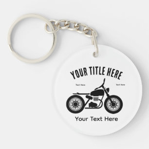 Motorfiets Rijsnelheid en Vrijheid Design Sleutelhanger