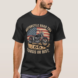 Motorfiets Road Trip Hoodie – Route 66 & Amerikaan T-shirt