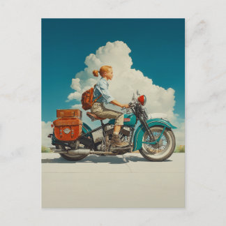 motorfiets roadtrip avontuur briefkaart