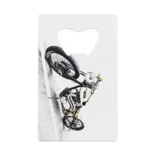 Motorfiets Roestvrij stalen flesopener Creditkaart Flessenopener