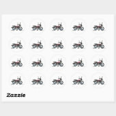 Motorfiets Ronde Sticker (Vel)