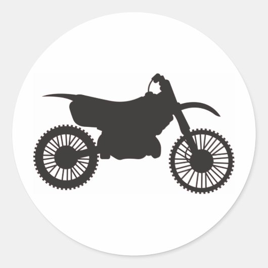 Motorfiets Ronde Sticker (Voorkant)
