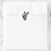 Motorfiets Ronde Sticker (Tas)
