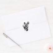 Motorfiets Ronde Sticker (Envelop)