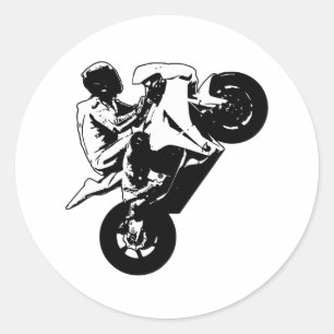 Motorfiets Ronde Sticker