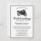 Motorfiets rouwkaart | Levensviering condoleance Kaart (Voorkant)