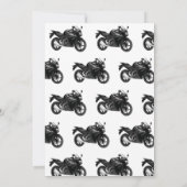 Motorfiets rouwkaart | Levensviering condoleance Kaart (Achterkant)