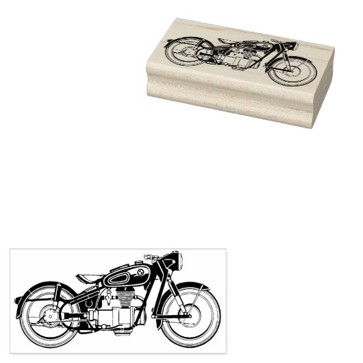  motorfiets Rubberstempel (Gestempeld)