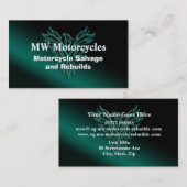 Motorfiets Salvage and Rebuilds, Phoenix Rising Visitekaartje (Voorkant / Achterkant)