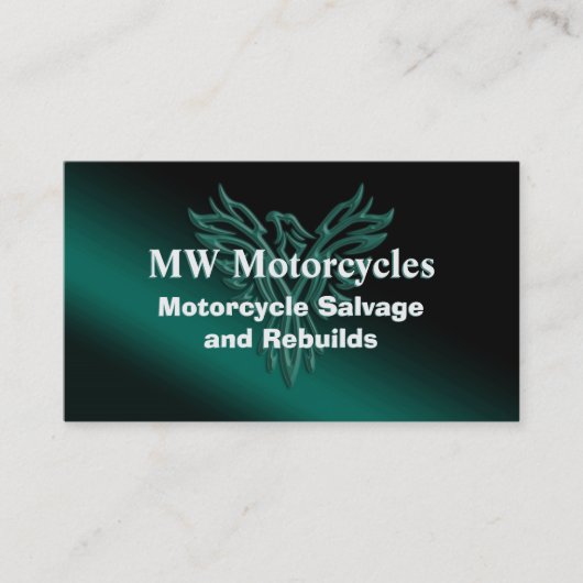 Motorfiets Salvage and Rebuilds, Phoenix Rising Visitekaartje (Voorkant)