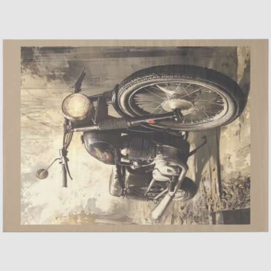 Motorfiets Serie Design #6 Tissuepapier (Voorkant)
