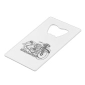  motorfiets Shirt Creditkaart Flessenopener (Voorkant Gekanteld)