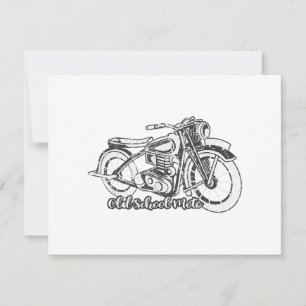  motorfiets Shirt Feestdagenkaart