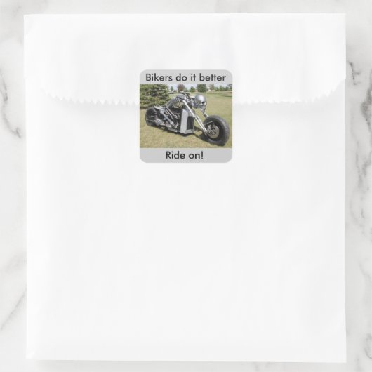 Motorfiets Skelet stijl sticker (Tas)