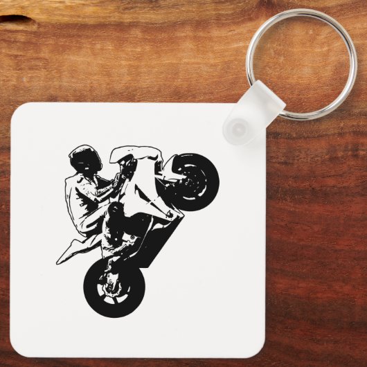 Motorfiets Sleutelhanger (Achterkant)