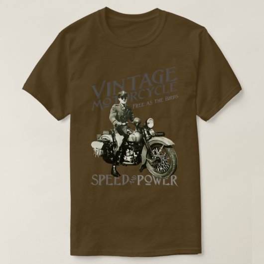 Motorfiets Snelheidsmacht T-shirt (Design voorkant)