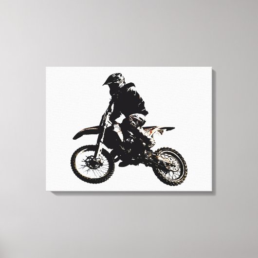 Motorfiets Sport prestatie Motivatie Canvas Afdruk (Voorkant)