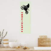 Motorfiets Sport Vertrouwen Pop Art Motivatie Poster (Keuken)
