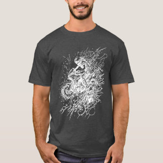 Motorfiets Straat Sporten Vintage Splash Stijl leu T-shirt