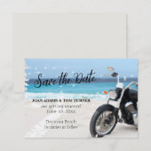 Motorfiets Strand 3.5" x 5" Platte Save The Date K (Voorkant / Achterkant)