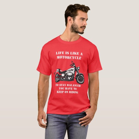 Motorfiets T-shirt (Voorkant volledig)
