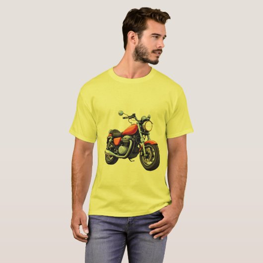 Motorfiets T-shirt (Voorkant volledig)