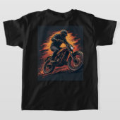 Motorfiets T-shirt (Laag Achter)